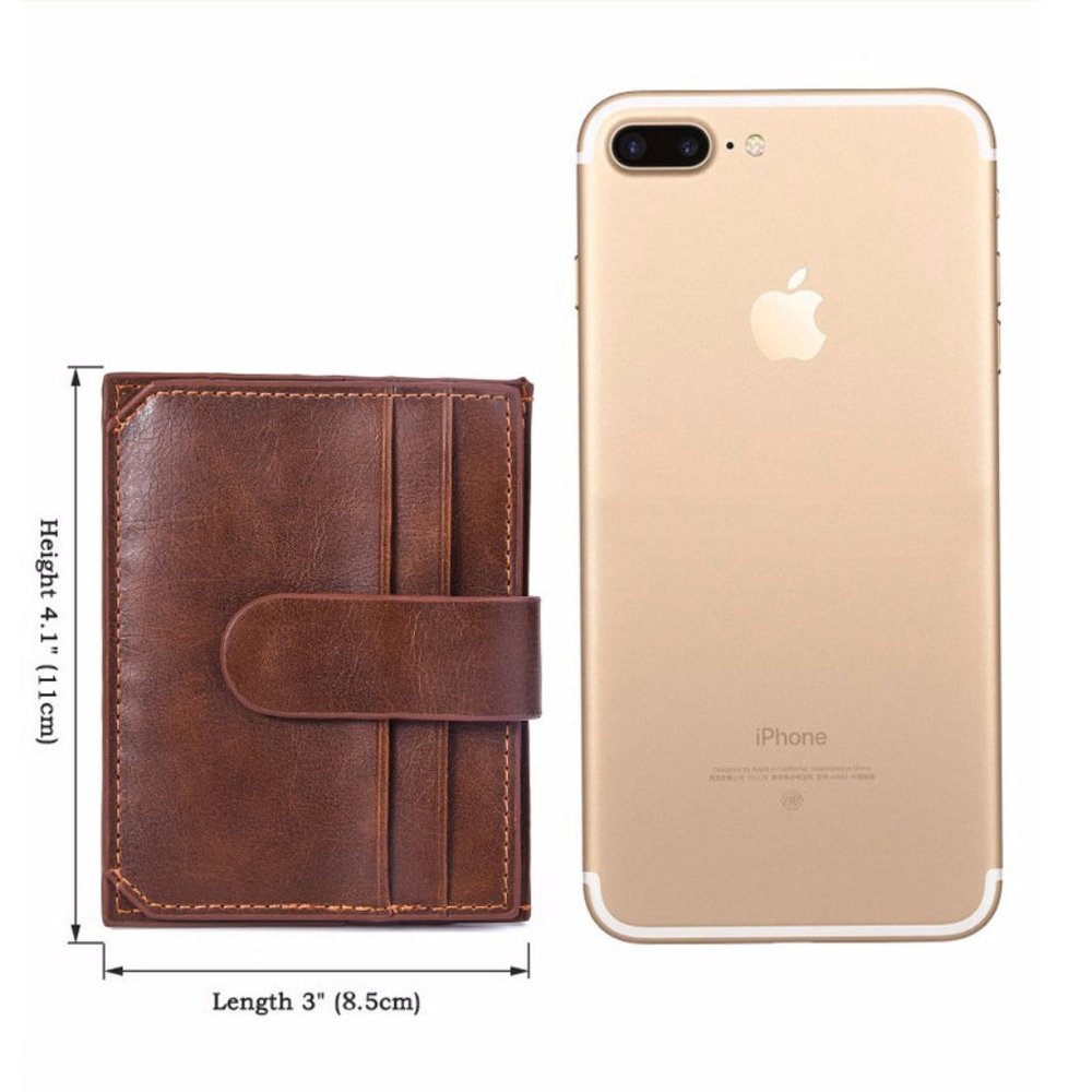 Minimalist Slim Wallet Money Clip - Picture 6 of 12